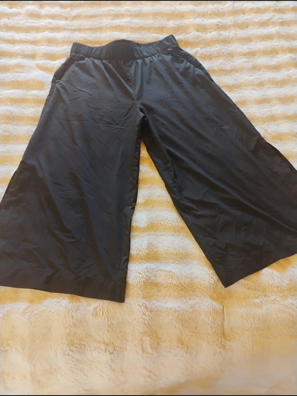 Soft Surroundings Black Wide-Leg Pull-On Pants